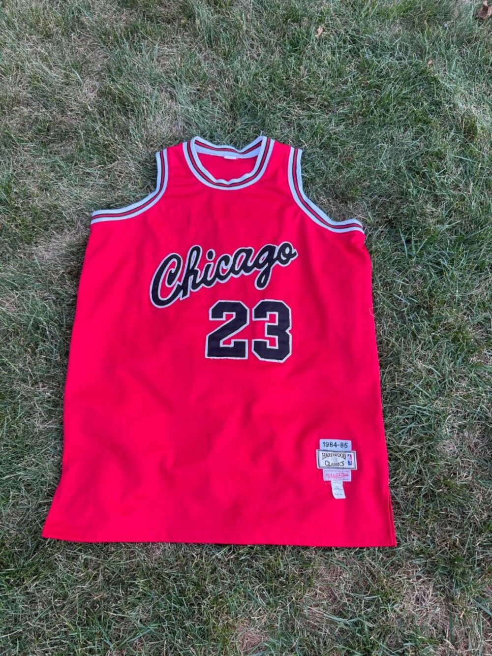 Michael Jordan Chicago Bulls #23 Red Hardwood Classics Style Jersey Size 56 3XL